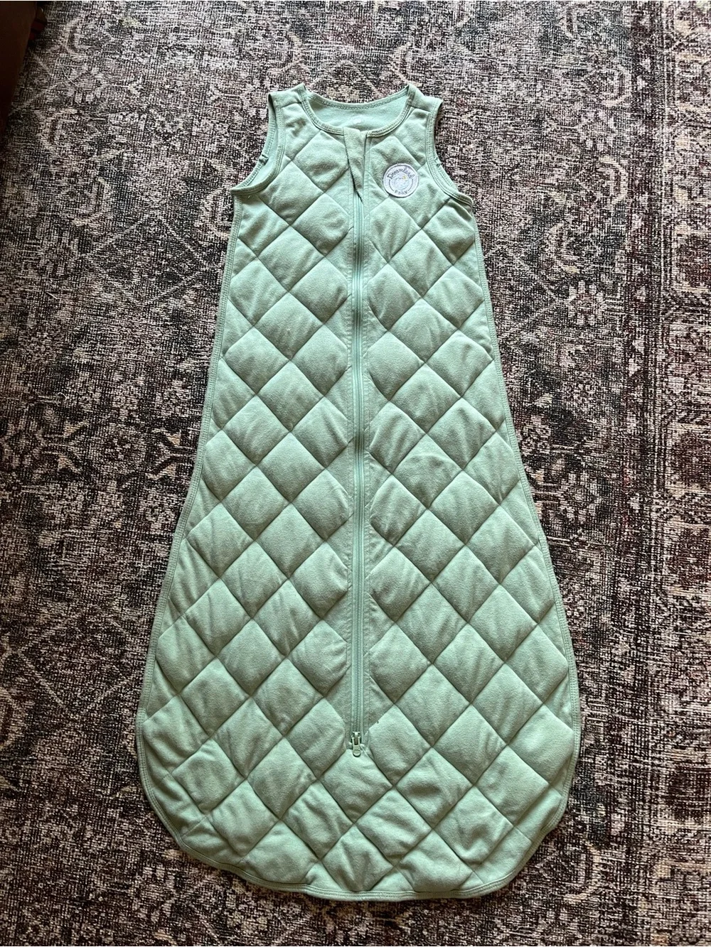Dreamland Baby 24-36M Quilted Sleeveless Infant Sleep Sack in Mint Green